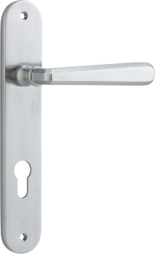 IVER COPENHAGEN DOOR LEVER HANDLE ON OVAL BACKPLATE - CUSTOMISE TO YOUR NEEDS