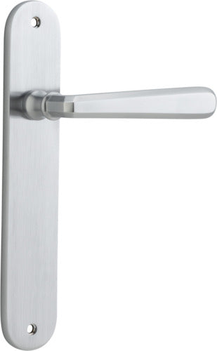 IVER COPENHAGEN DOOR LEVER HANDLE ON OVAL BACKPLATE - CUSTOMISE TO YOUR NEEDS