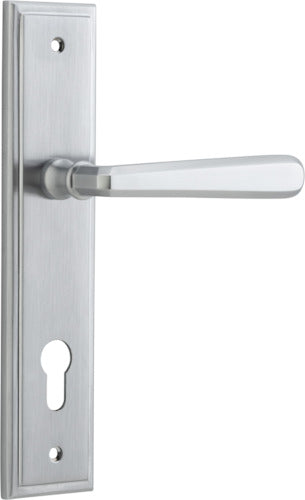 IVER COPENHAGEN DOOR LEVER HANDLE ON STEPPED BACKPLATE - CUSTOMISE TO YOUR NEEDS