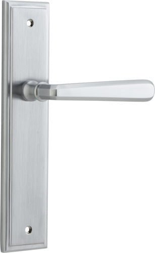 IVER COPENHAGEN DOOR LEVER HANDLE ON STEPPED BACKPLATE - CUSTOMISE TO YOUR NEEDS