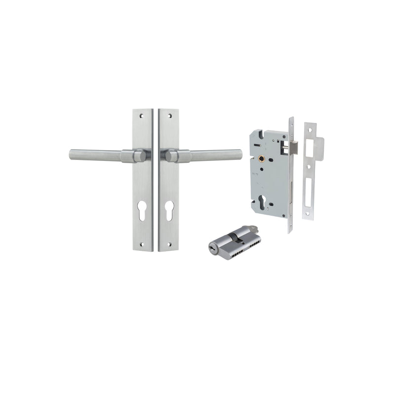 IVER HELSINKI DOOR LEVER HANDLE ON RECTANGULAR BACKPLATE - CUSTOMISE TO YOUR NEEDS