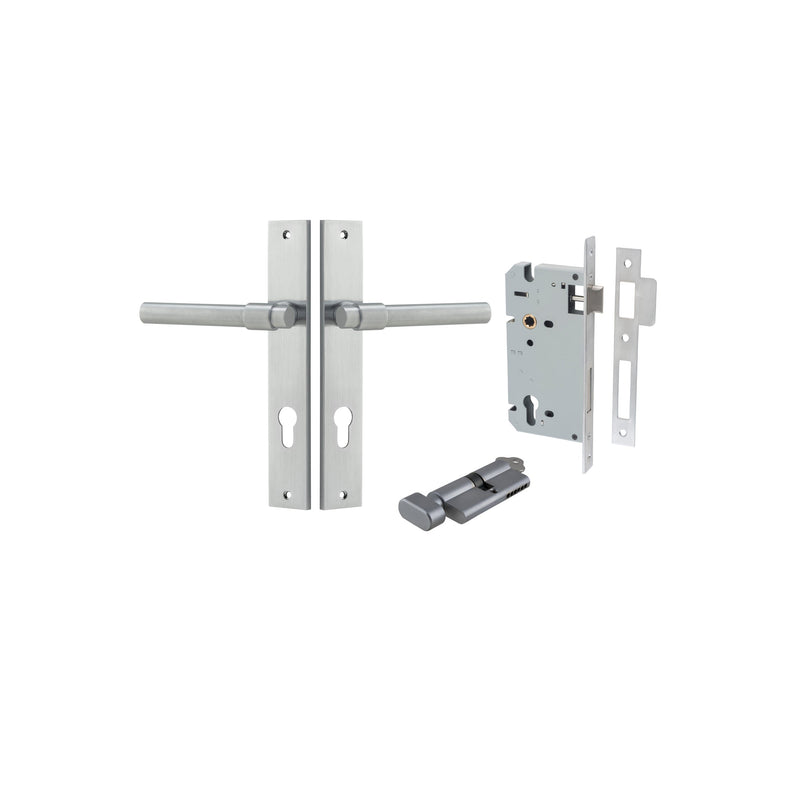 IVER HELSINKI DOOR LEVER HANDLE ON RECTANGULAR BACKPLATE - CUSTOMISE TO YOUR NEEDS