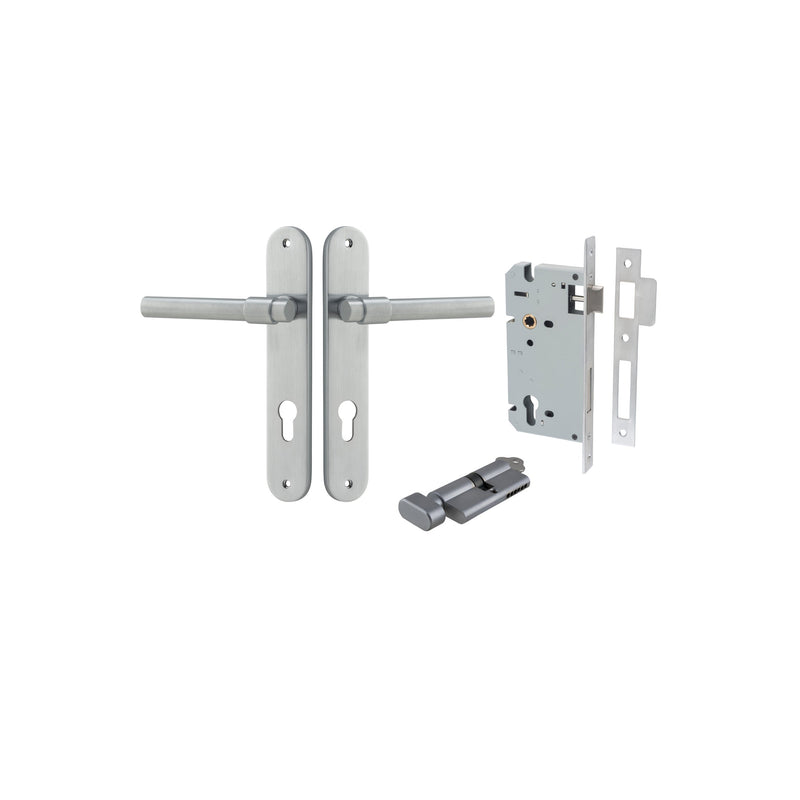 IVER HELSINKI DOOR LEVER HANDLE ON OVAL BACKPLATE - CUSTOMISE TO YOUR NEEDS