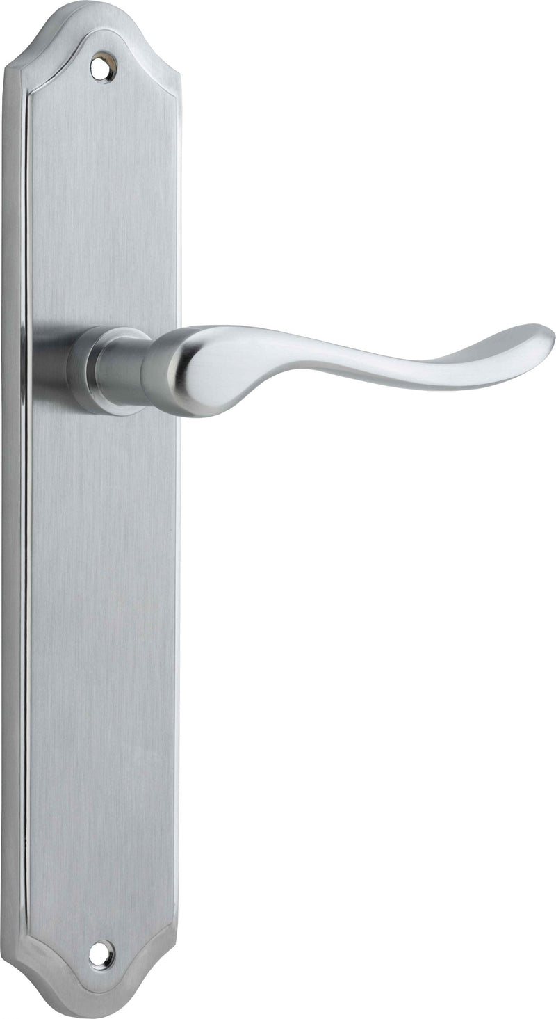 IVER STIRLING DOOR LEVER HANDLE ON SHOULDERED BACKPLATE - CUSTOMISE TO YOUR NEEDS