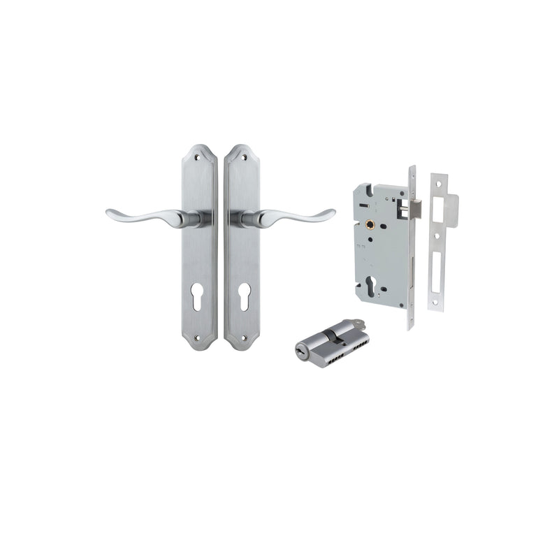 IVER STIRLING DOOR LEVER HANDLE ON SHOULDERED BACKPLATE - CUSTOMISE TO YOUR NEEDS