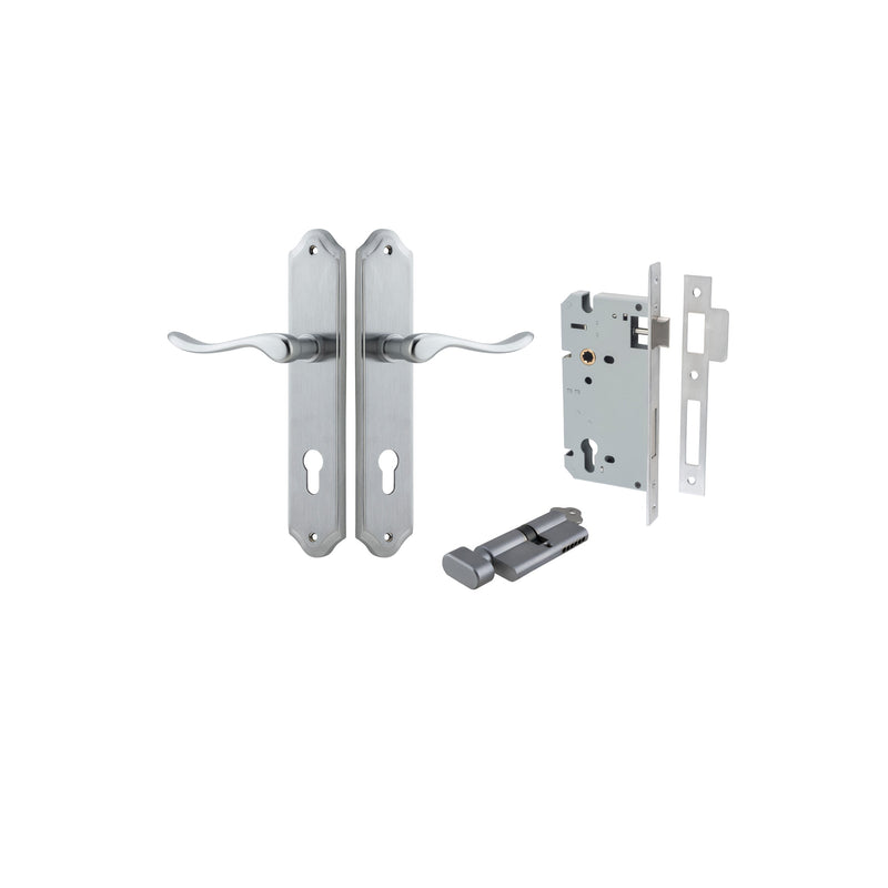 IVER STIRLING DOOR LEVER HANDLE ON SHOULDERED BACKPLATE - CUSTOMISE TO YOUR NEEDS