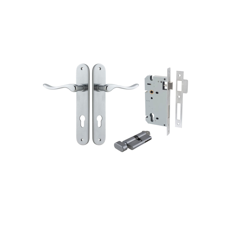 IVER STIRLING DOOR LEVER HANDLE ON OVAL BACKPLATE - CUSTOMISE TO YOUR NEEDS