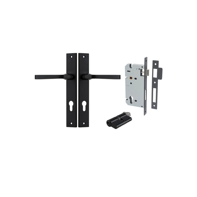 IVER ANNECY DOOR LEVER HANDLE ON RECTANGULAR BACKPLATE - CUSTOMISE TO YOUR NEEDS