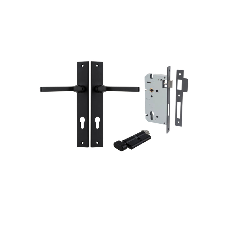 IVER ANNECY DOOR LEVER HANDLE ON RECTANGULAR BACKPLATE - CUSTOMISE TO YOUR NEEDS