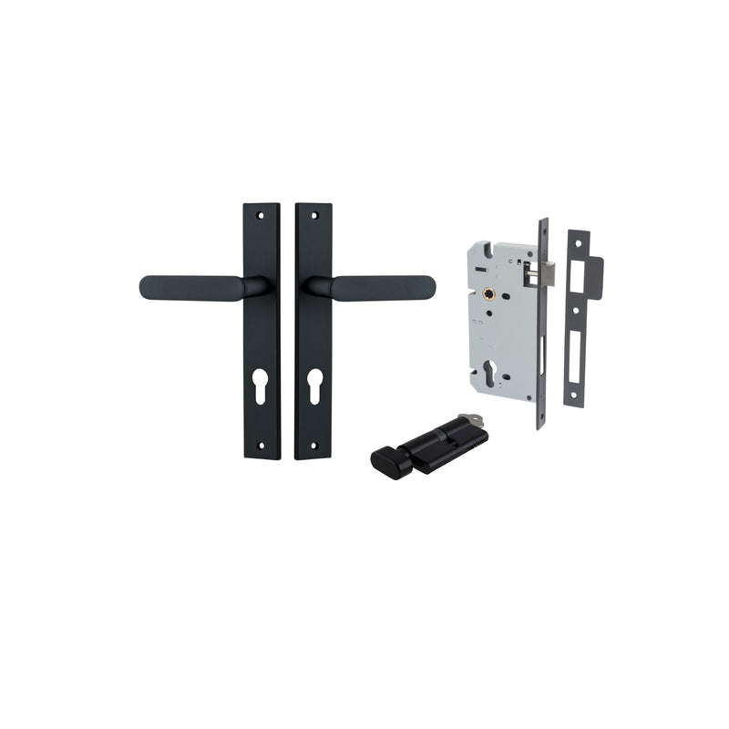 IVER BRONTE DOOR LEVER HANDLE ON RECTANGULAR BACKPLATE - CUSTOMISE TO YOUR NEEDS