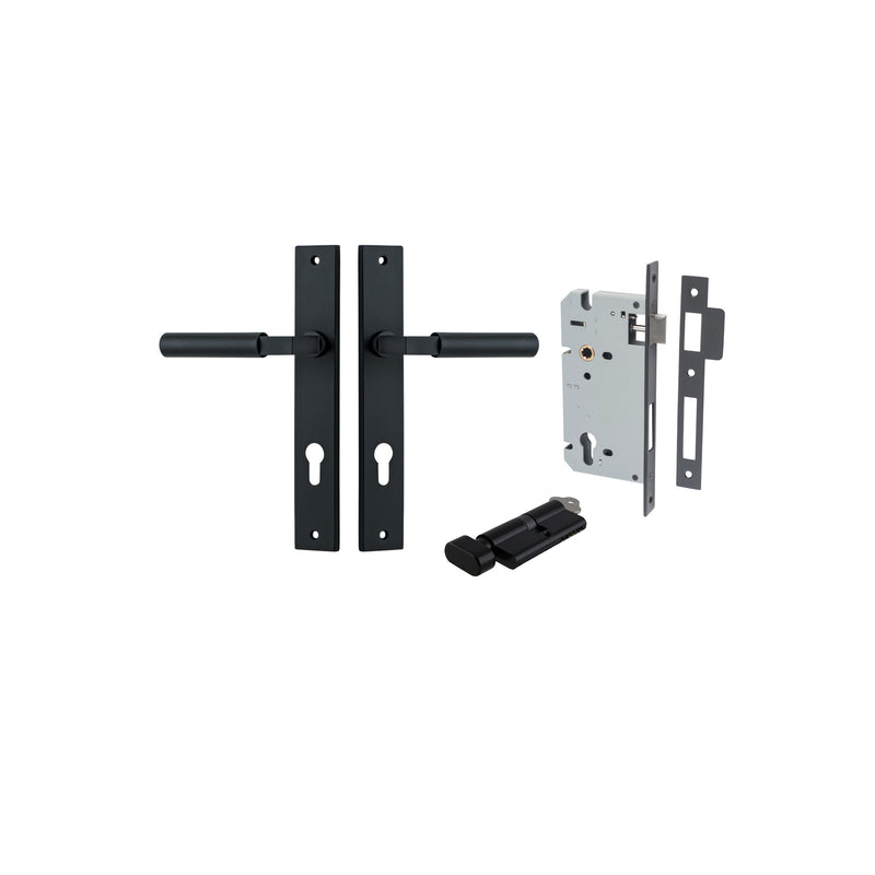 IVER BERLIN DOOR LEVER HANDLE ON RECTANGULAR BACKPLATE - CUSTOMISE TO YOUR NEEDS