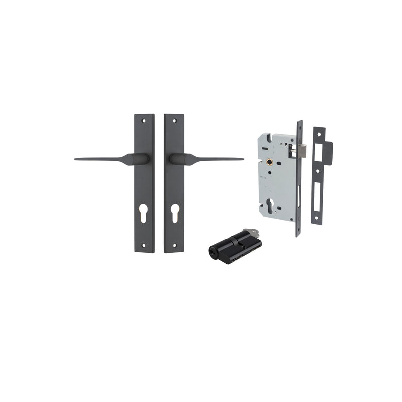 IVER COMO DOOR LEVER HANDLE ON RECTANGULAR BACKPLATE - CUSTOMISE TO YOUR NEEDS