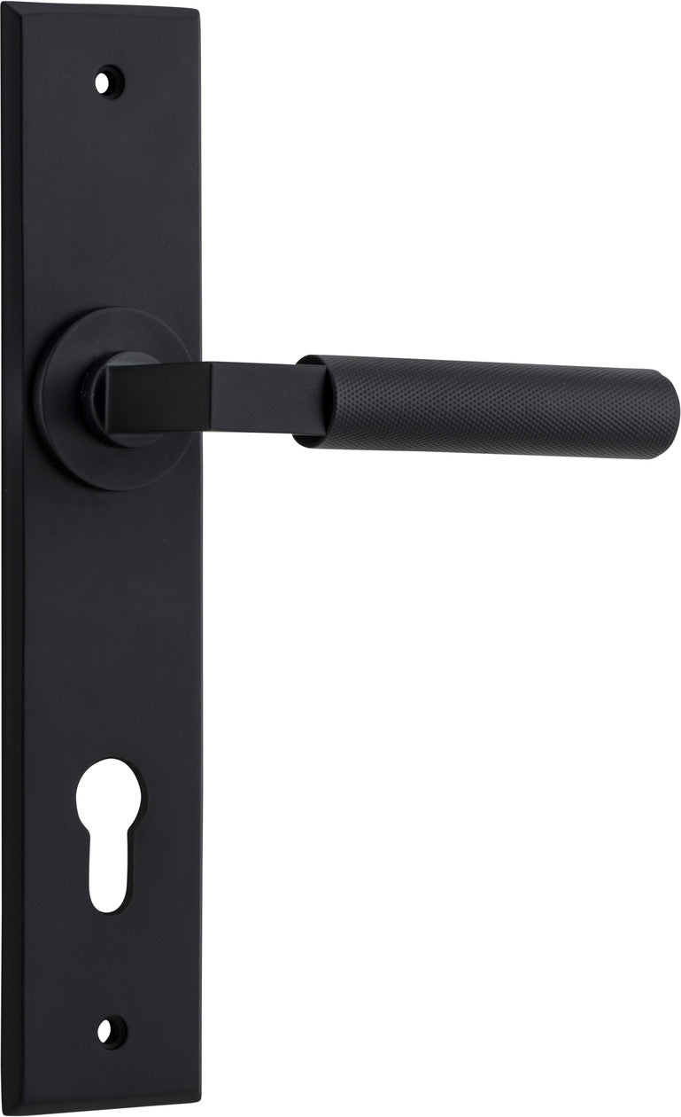 IVER BRUNSWICK DOOR LEVER HANDLE ON CHAMFERED BACKPLATE - CUSTOMISE TO YOUR NEEDS