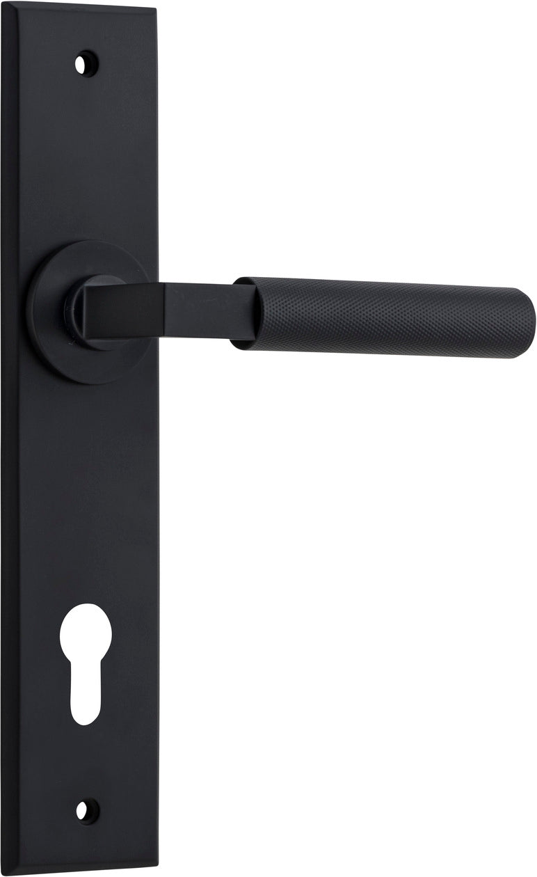 IVER BRUNSWICK DOOR LEVER HANDLE ON CHAMFERED BACKPLATE - CUSTOMISE TO YOUR NEEDS