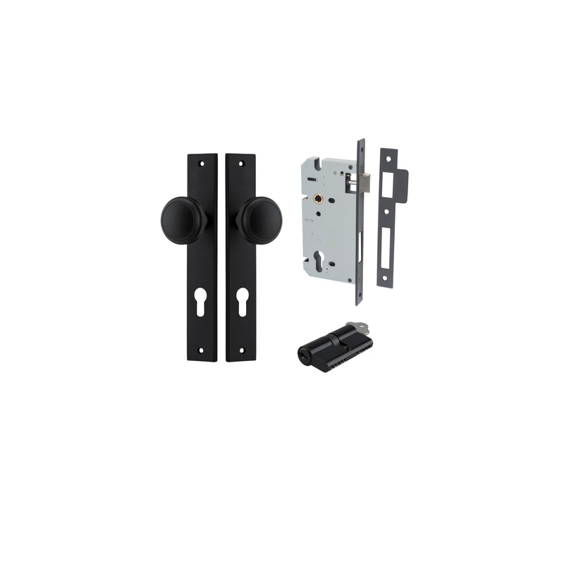 IVER PADDINGTON DOOR KNOB ON RECTANGULAR BACKPLATE - CUSTOMISE TO YOUR NEEDS