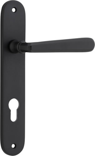 IVER COPENHAGEN DOOR LEVER HANDLE ON OVAL BACKPLATE - CUSTOMISE TO YOUR NEEDS