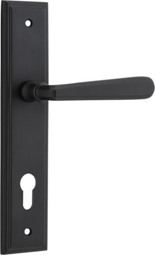 IVER COPENHAGEN DOOR LEVER HANDLE ON STEPPED BACKPLATE - CUSTOMISE TO YOUR NEEDS