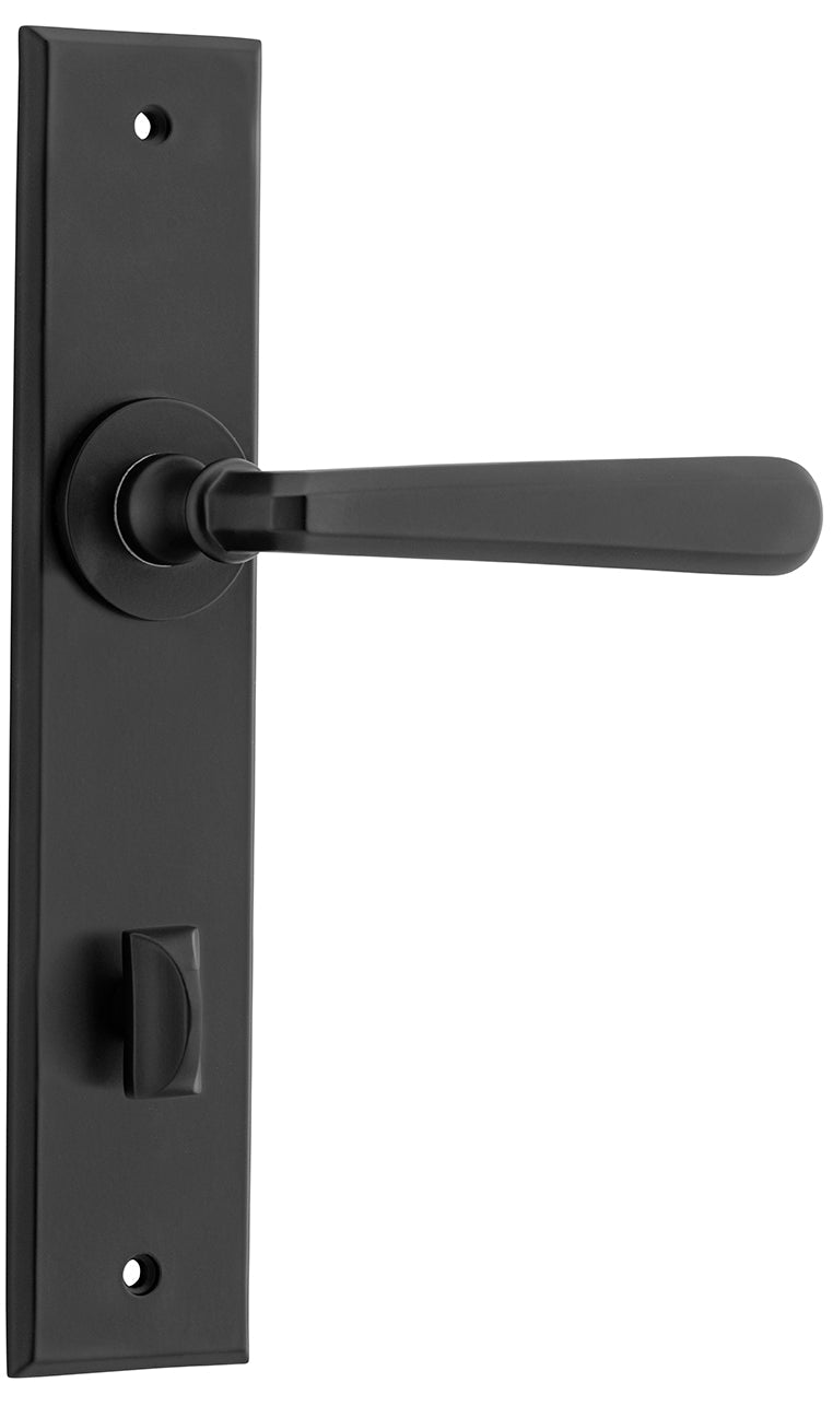 IVER COPENHAGEN DOOR LEVER HANDLE ON CHAMFERED BACKPLATE - CUSTOMISE TO YOUR NEEDS