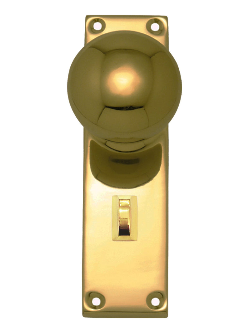 Superior Brass Knob Lock Privacy PVD PB 150x42mm