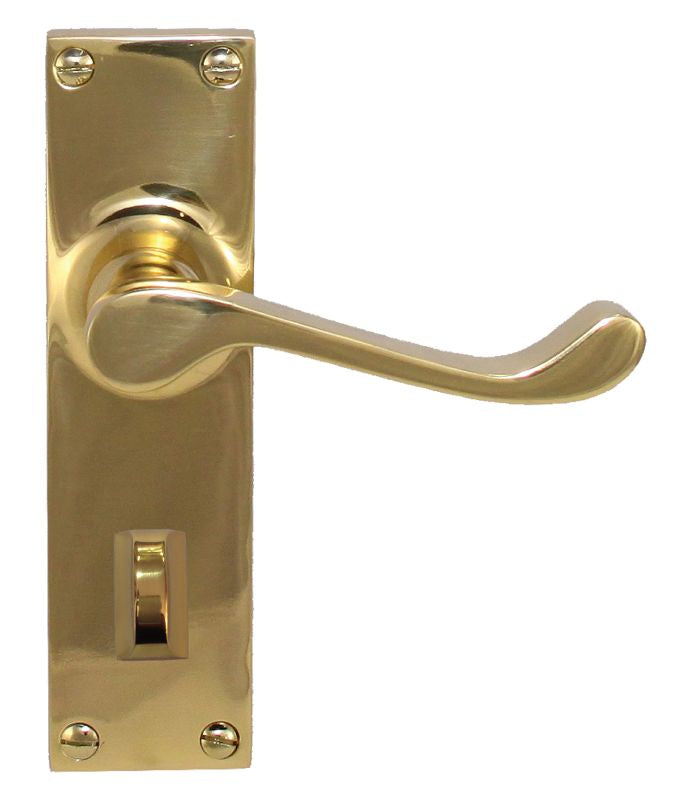 Superior Brass Lever Lock Privacy PVD PB 150x42mm