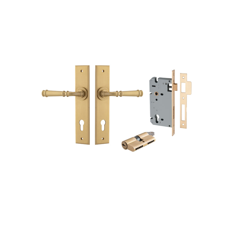 IVER VERONA DOOR LEVER HANDLE ON CHAMFERED BACKPLATE - CUSTOMISE TO YOUR NEEDS