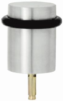 Superior Brass Door Stop, Round, Bolt Fix SS PVD PB 40mm