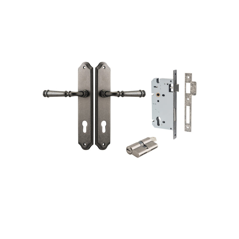 IVER VERONA DOOR LEVER HANDLE ON SHOULDERED BACKPLATE - CUSTOMISE TO YOUR NEEDS