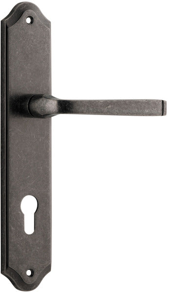 IVER ANNECY DOOR LEVER HANDLE ON SHOULDERED BACKPLATE - CUSTOMISE TO YOUR NEEDS