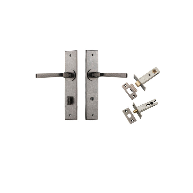 IVER ANNECY DOOR LEVER HANDLE ON CHAMFERED BACKPLATE - CUSTOMISE TO YOUR NEEDS