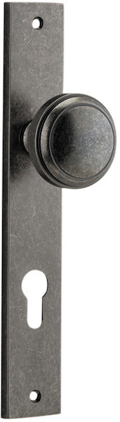 IVER PADDINGTON DOOR KNOB ON RECTANGULAR BACKPLATE - CUSTOMISE TO YOUR NEEDS