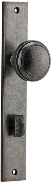 IVER PADDINGTON DOOR KNOB ON RECTANGULAR BACKPLATE - CUSTOMISE TO YOUR NEEDS