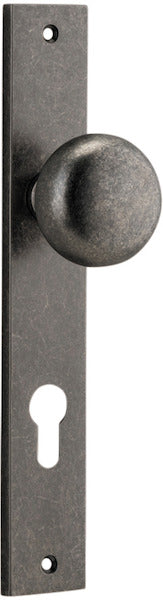 IVER CAMBRIDGE DOOR KNOB ON RECTANGULAR BACKPLATE - CUSTOMISE TO YOUR NEEDS