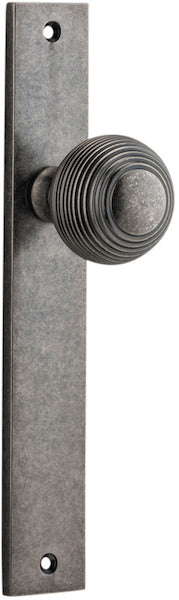 IVER GUILDFORD DOOR KNOB ON RECTANGULAR BACKPLATE - CUSTOMISE TO YOUR NEEDS