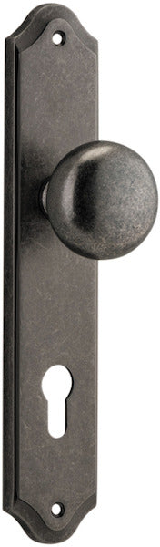 IVER CAMBRIDGE DOOR KNOB ON SHOULDERED BACKPLATE - CUSTOMISE TO YOUR NEEDS