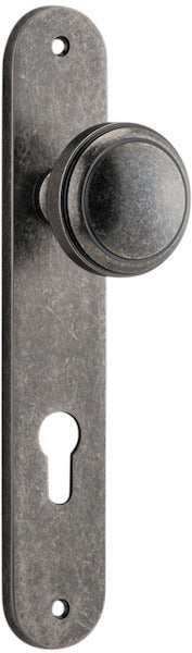 IVER PADDINGTON DOOR KNOB ON OVAL BACKPLATE - CUSTOMISE TO YOUR NEEDS