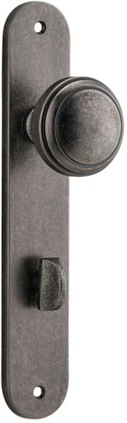 IVER PADDINGTON DOOR KNOB ON OVAL BACKPLATE - CUSTOMISE TO YOUR NEEDS