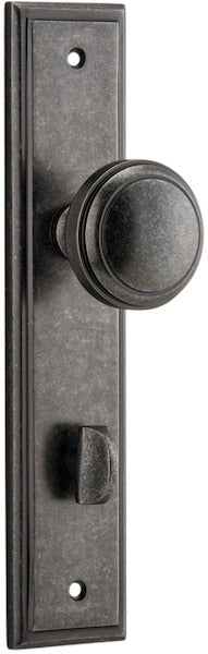 IVER PADDINGTON DOOR KNOB ON STEPPED BACKPLATE - CUSTOMISE TO YOUR NEEDS