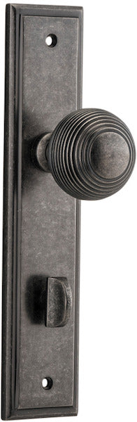 IVER GUILDFORD DOOR KNOB ON STEPPED BACKPLATE - CUSTOMISE TO YOUR NEEDS