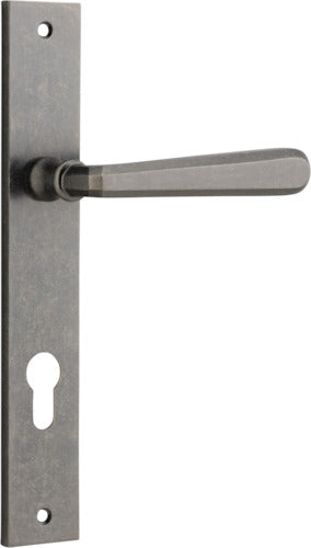 IVER COPENHAGEN DOOR LEVER HANDLE ON RECTANGULAR BACKPLATE - CUSTOMISE TO YOUR NEEDS