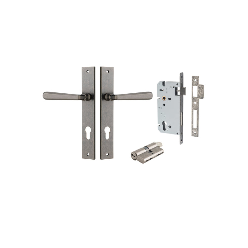 IVER COPENHAGEN DOOR LEVER HANDLE ON RECTANGULAR BACKPLATE - CUSTOMISE TO YOUR NEEDS