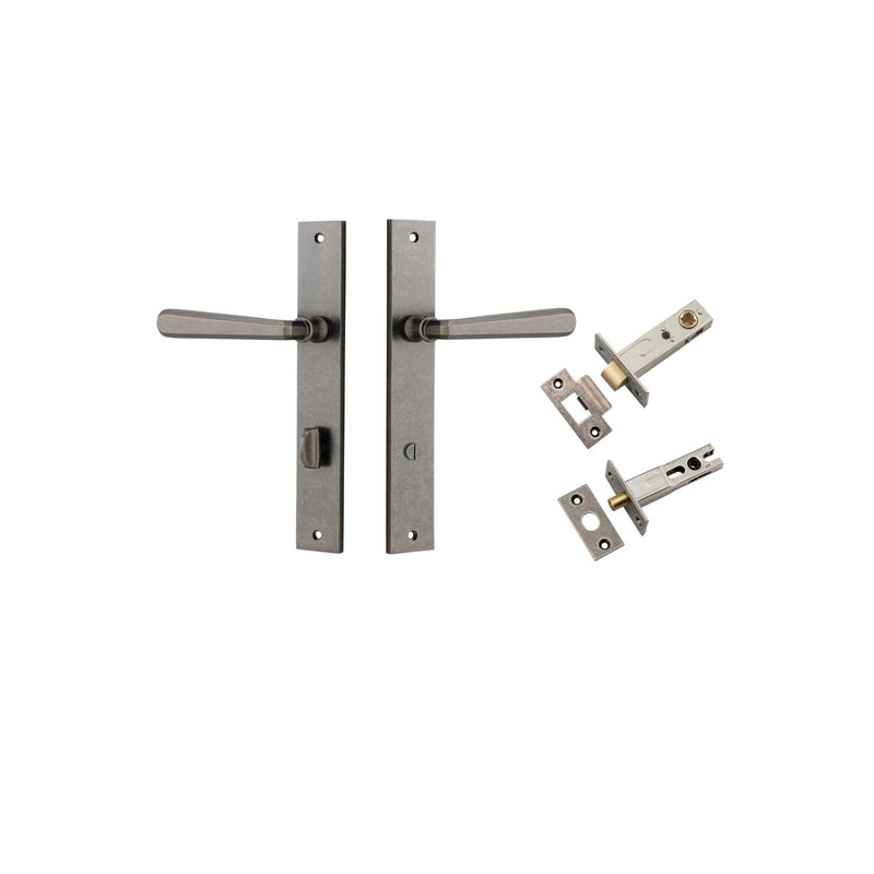 IVER COPENHAGEN DOOR LEVER HANDLE ON RECTANGULAR BACKPLATE - CUSTOMISE TO YOUR NEEDS