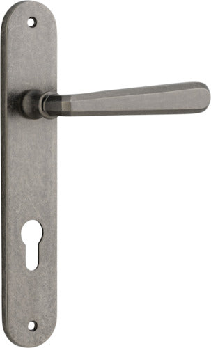 IVER COPENHAGEN DOOR LEVER HANDLE ON OVAL BACKPLATE - CUSTOMISE TO YOUR NEEDS