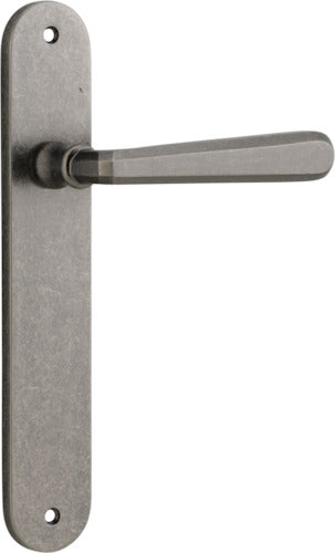 IVER COPENHAGEN DOOR LEVER HANDLE ON OVAL BACKPLATE - CUSTOMISE TO YOUR NEEDS