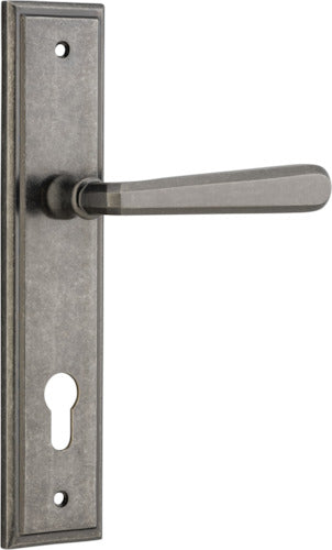 IVER COPENHAGEN DOOR LEVER HANDLE ON STEPPED BACKPLATE - CUSTOMISE TO YOUR NEEDS