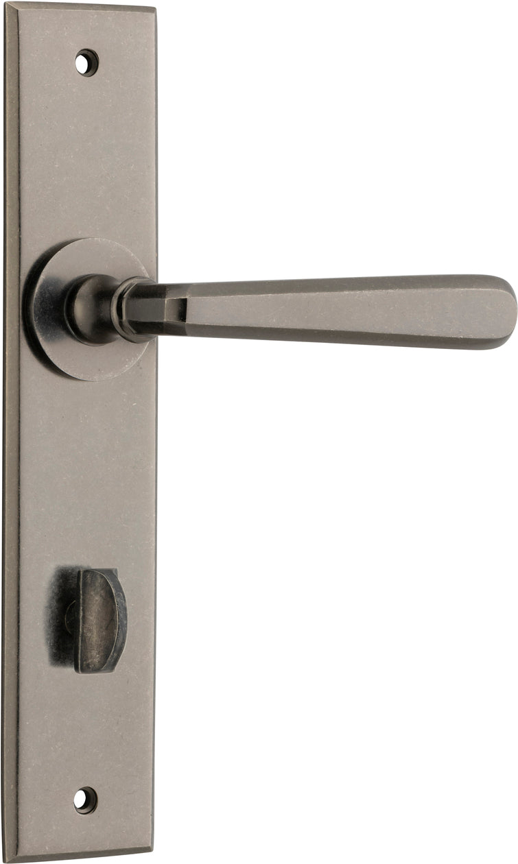 IVER COPENHAGEN DOOR LEVER HANDLE ON CHAMFERED BACKPLATE - CUSTOMISE TO YOUR NEEDS