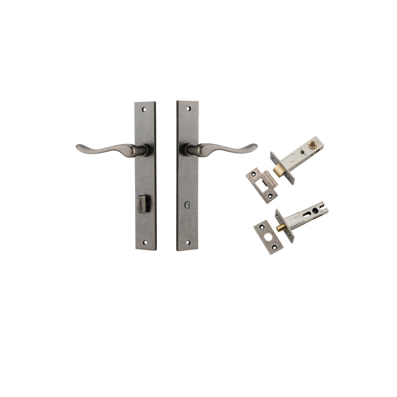 IVER STIRLING DOOR LEVER HANDLE ON RECTANGULAR BACKPLATE - CUSTOMISE TO YOUR NEEDS