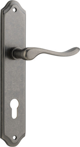 IVER STIRLING DOOR LEVER HANDLE ON SHOULDERED BACKPLATE - CUSTOMISE TO YOUR NEEDS