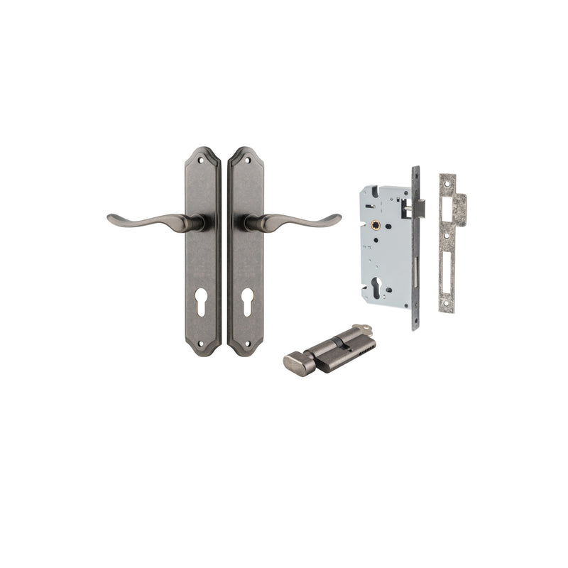 IVER STIRLING DOOR LEVER HANDLE ON SHOULDERED BACKPLATE - CUSTOMISE TO YOUR NEEDS