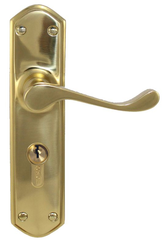 Superior Brass  Lever Lock (CC 47.6mm) PVD PB 200x48mm