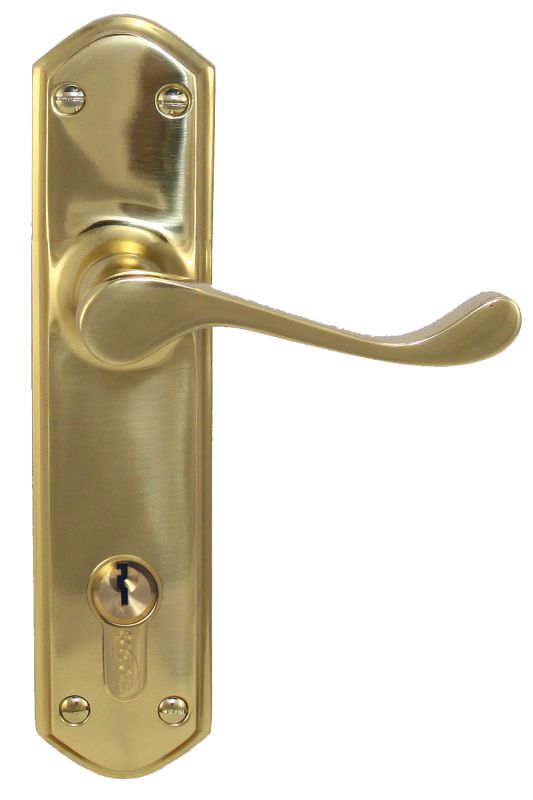 Superior Brass Lever Lock (CC 85mm) PVD PB 200x48mm